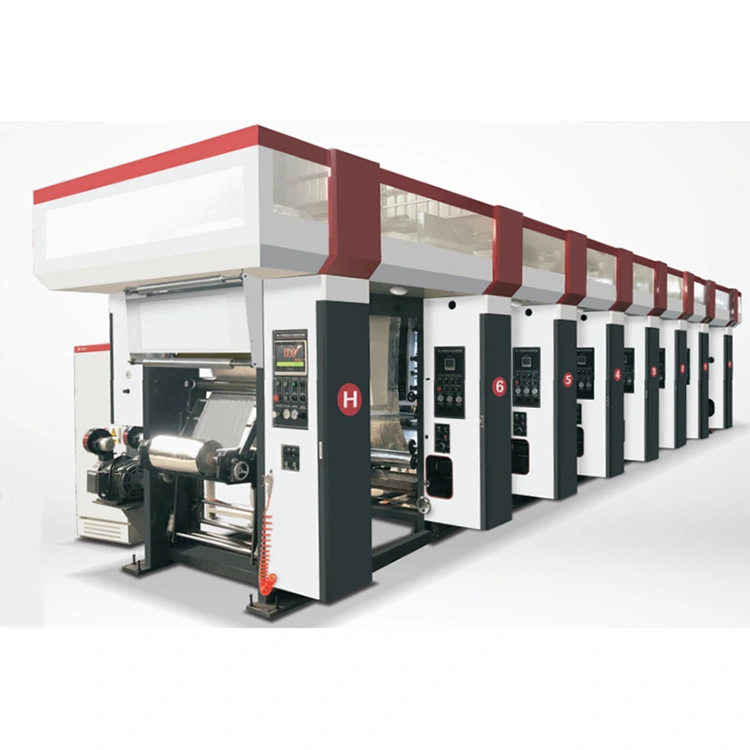 3-12 kleuren geautomatiseerde automatische diepdrukmachine Drie vectormotor