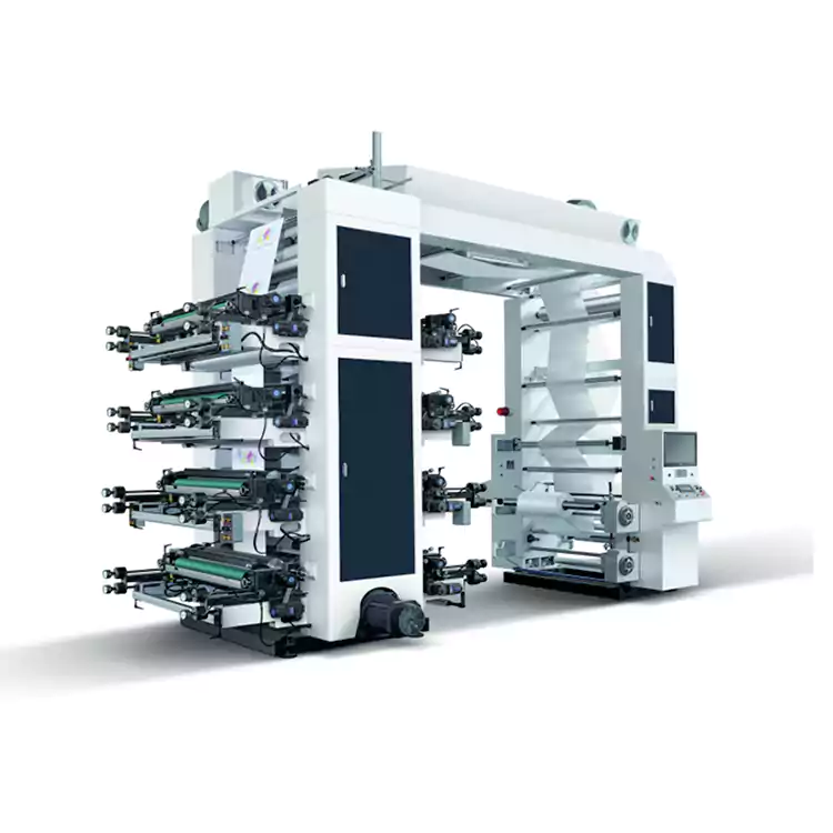 8 kleuren flexografische papieren zakmachine Flexo-drukmachine