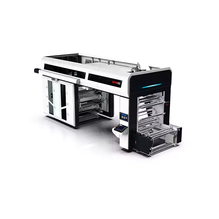 Central Drum Flexographic 6 kleuren kunststof Flexo-drukmachines