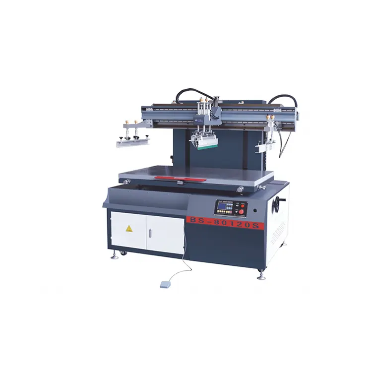Microcomputergestuurde platte lift-zeefdrukmachine